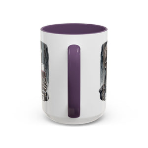Stylish Skull Coffee Mug, Gothic Drinkware, Staying Alive Gift for Halloween, Funny Office Mug, Alternative Drinkware