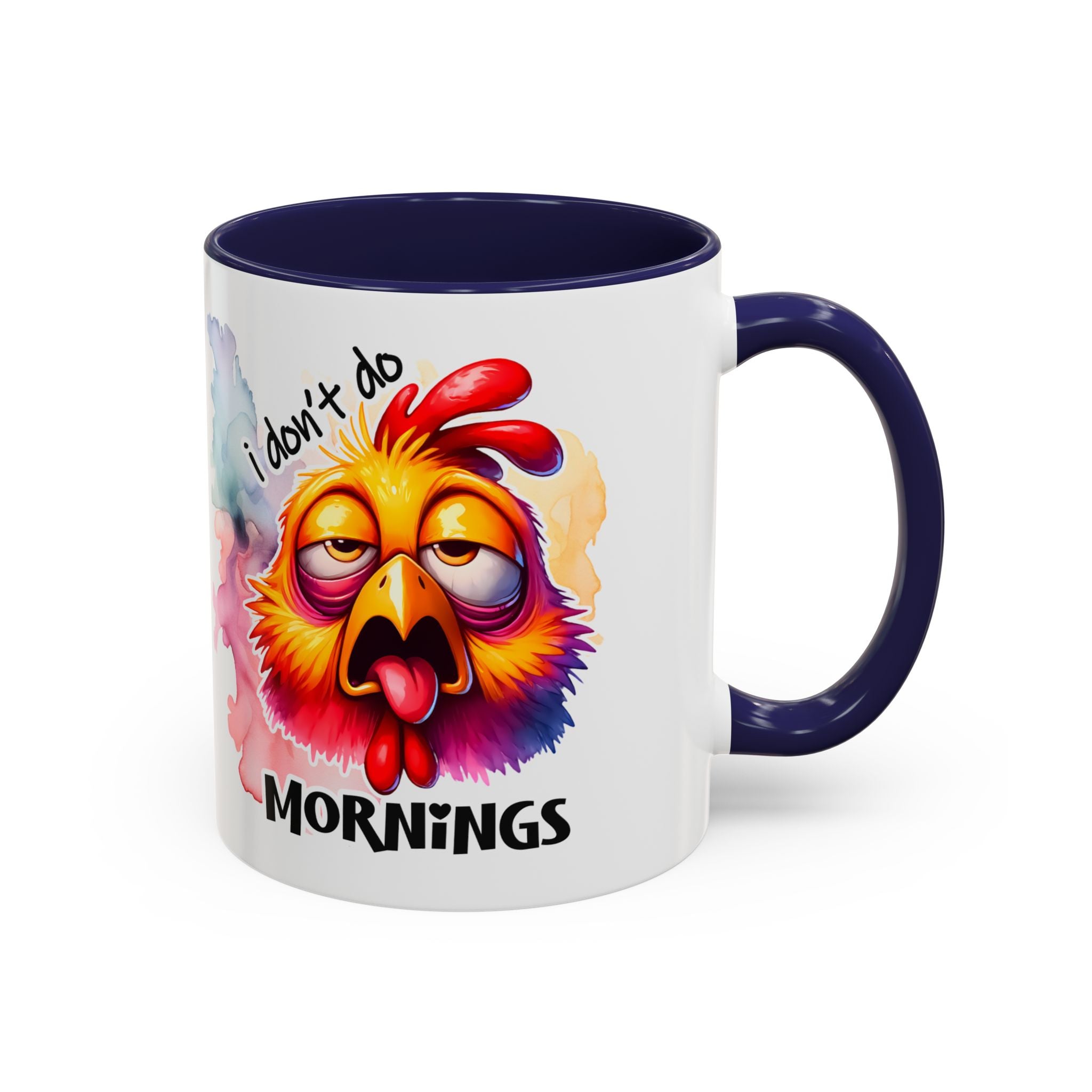 Funny Morning Coffee Mug, Humor Mug, Gift for Coffee Lovers, Sleepy Chicken Mug, Cute Drinkware, Holiday Present