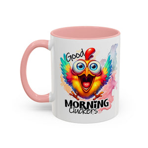 good Morning Mug with Cheerful Rooster Design - Perfect for Coffee Lovers, Gifting, Morning Routine, Kitchen Decor, Bird Enthusiasts