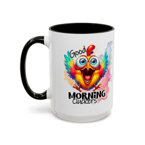 good Morning Mug with Cheerful Rooster Design - Perfect for Coffee Lovers, Gifting, Morning Routine, Kitchen Decor, Bird Enthusiasts