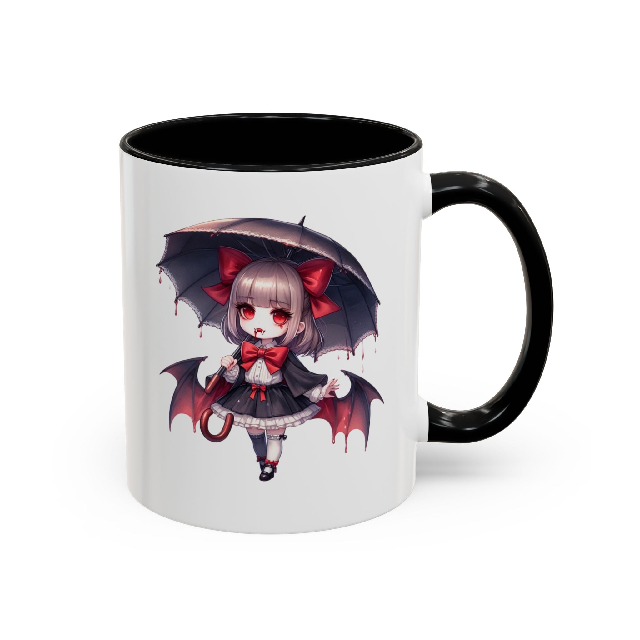 Gothic vampire girl  horror art Accent Coffee Mug (11, 15oz)
