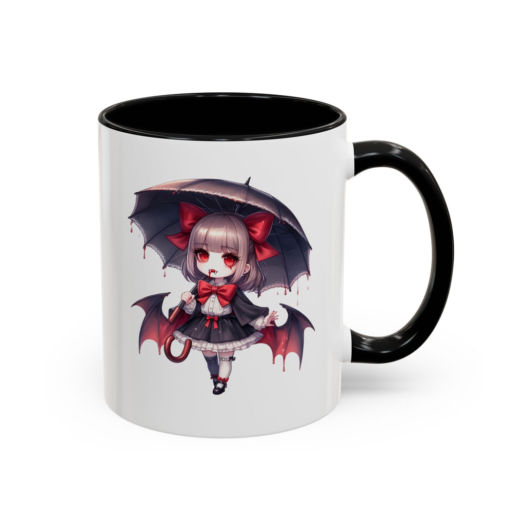 Gothic vampire girl  horror art Accent Coffee Mug (11, 15oz)
