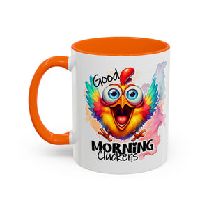 good Morning Mug with Cheerful Rooster Design - Perfect for Coffee Lovers, Gifting, Morning Routine, Kitchen Decor, Bird Enthusiasts