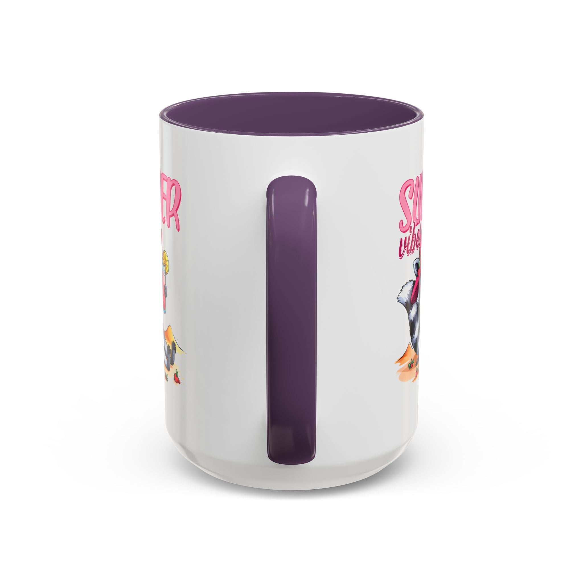Summer Vibes Accent Coffee Mug - Fun & Colorful Design for Relaxing Moments
