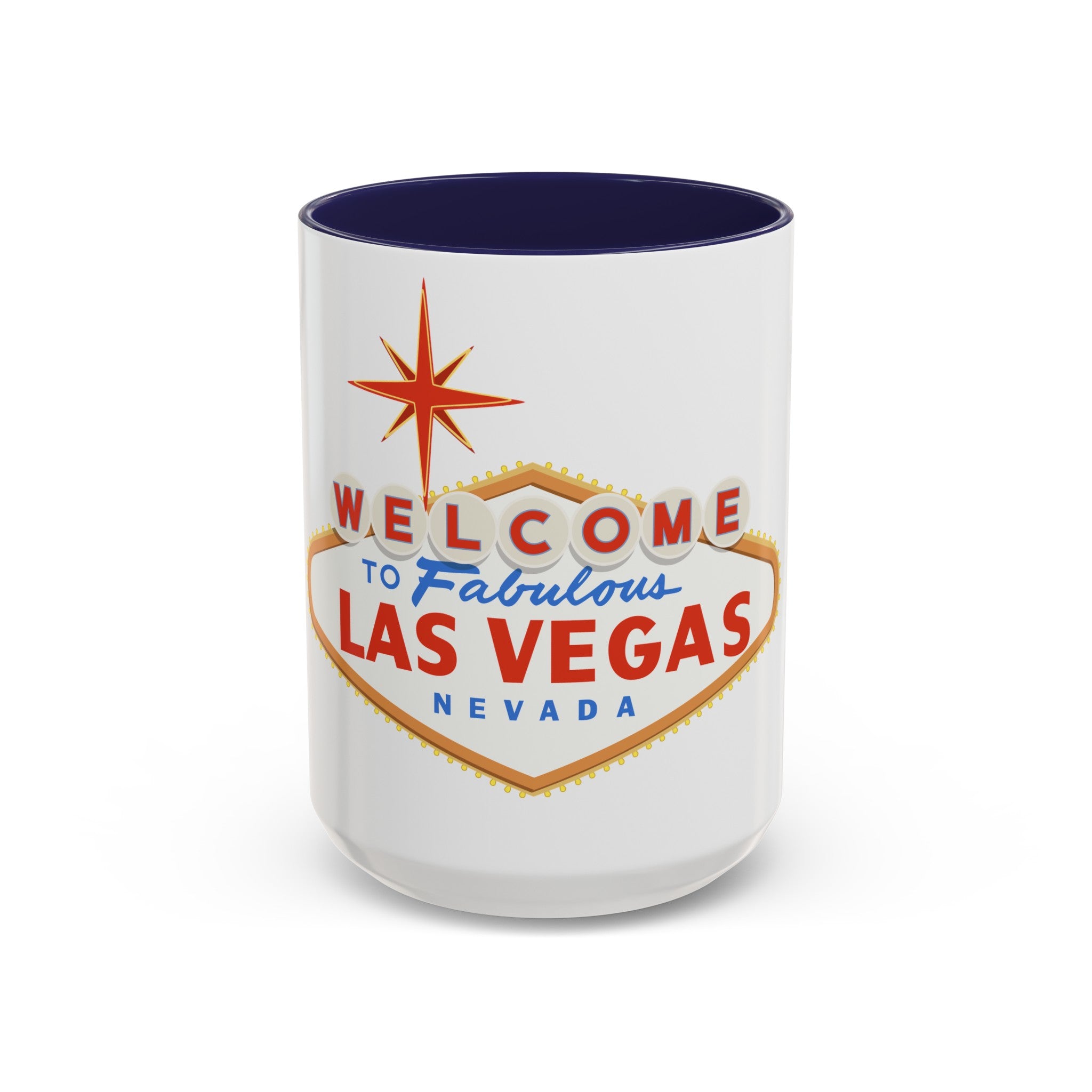 Las vegas sign Accent Coffee Mug (11, 15oz) by the x m world