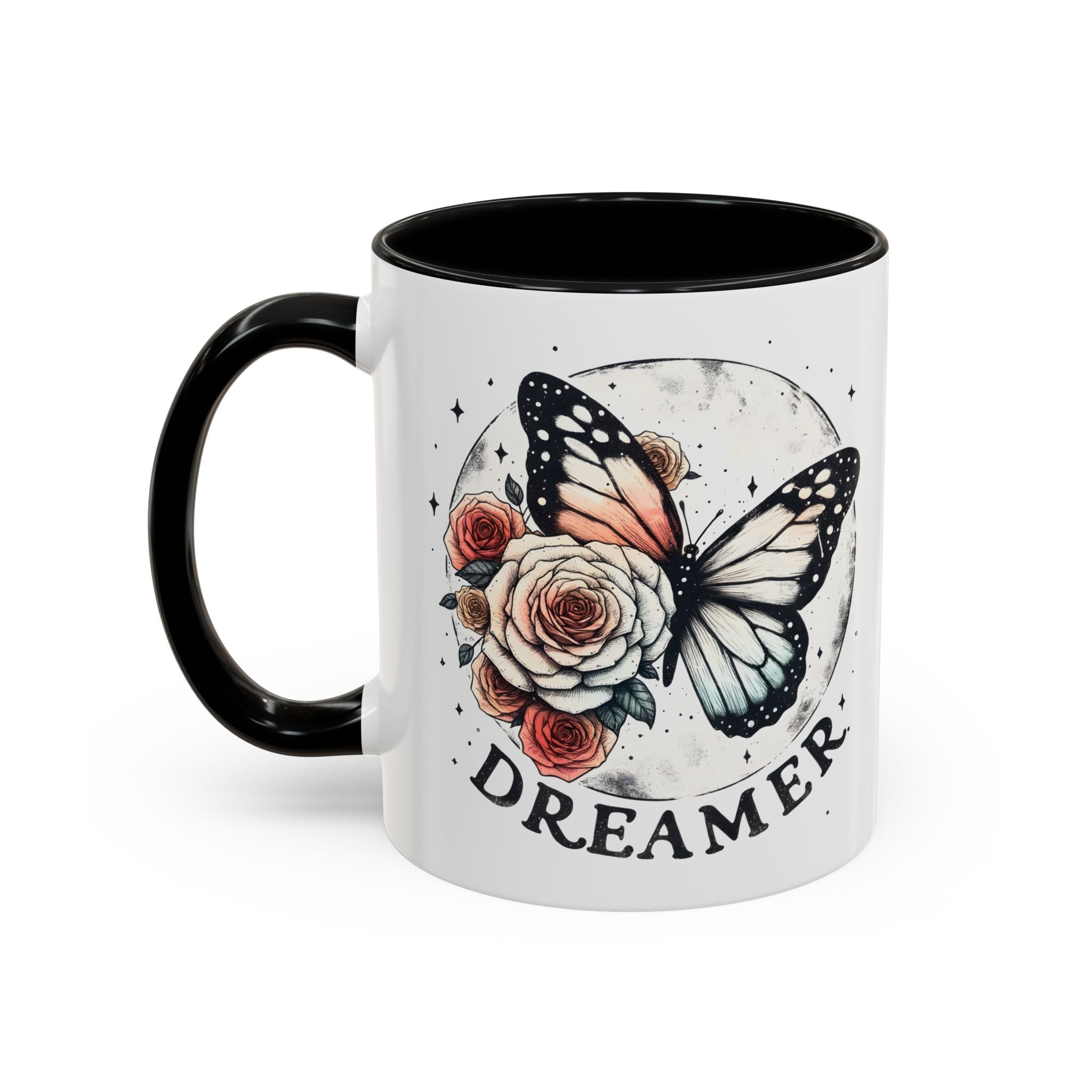 Dreamer Butterfly Coffee Mug - Stylish Accent for Creatives positive vibe freedom nature lover