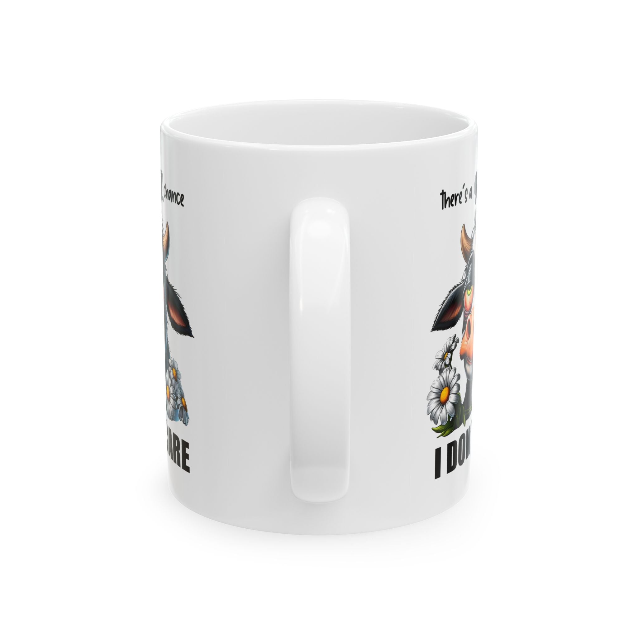 I don't care attitude  Cow coffee Mug  Cute Coffee Cup, Animal Lover Gift, Farmhouse Decor, Birthday Present, Cow-Themed Kitchenware