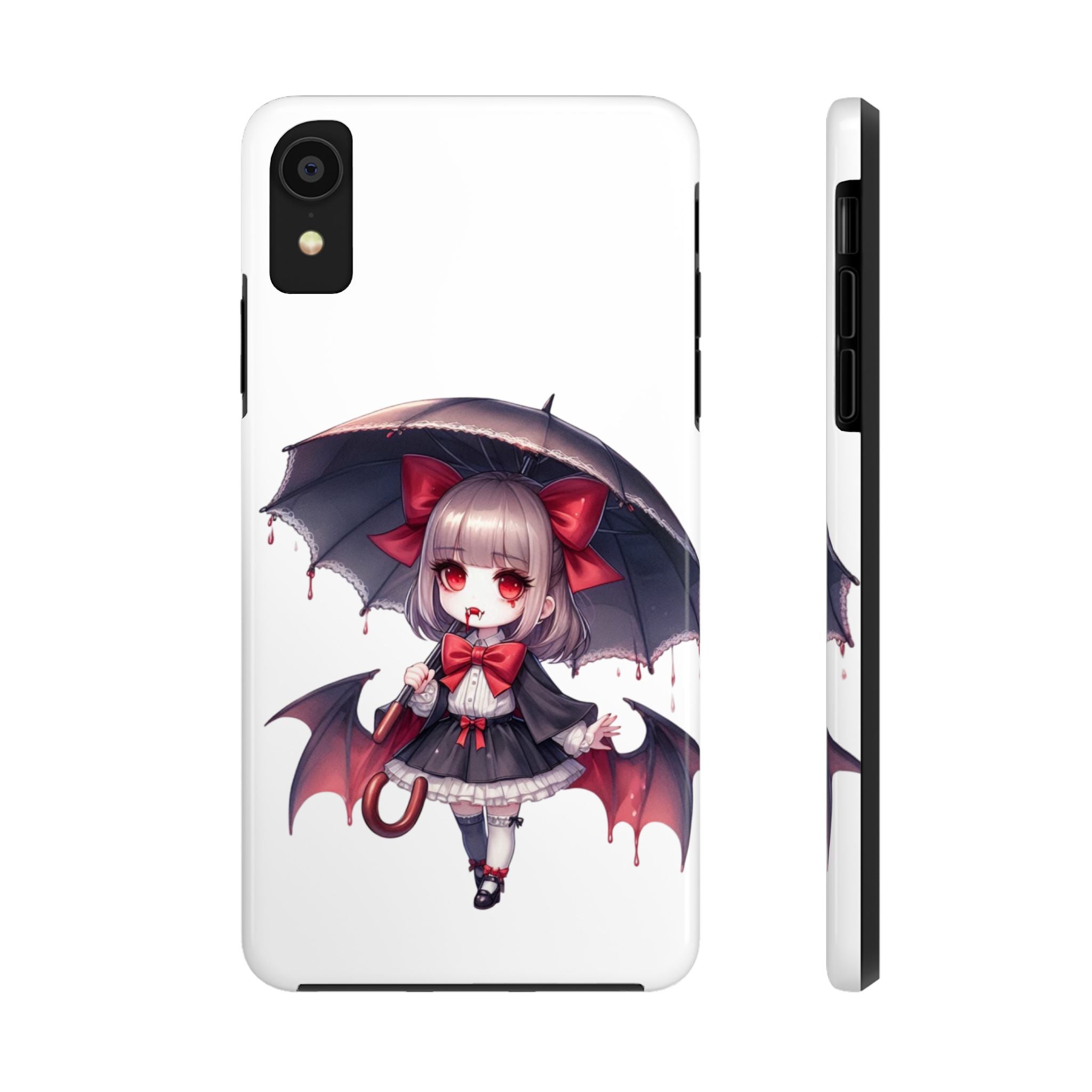 vampire girl horror art Tough Phone Cases