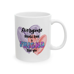 Heartfelt friends coffee  Mug - Perfect for Gifts, Cozy Mornings, Valentine's Day, & More, Unique Coffee Cup, Heart Design