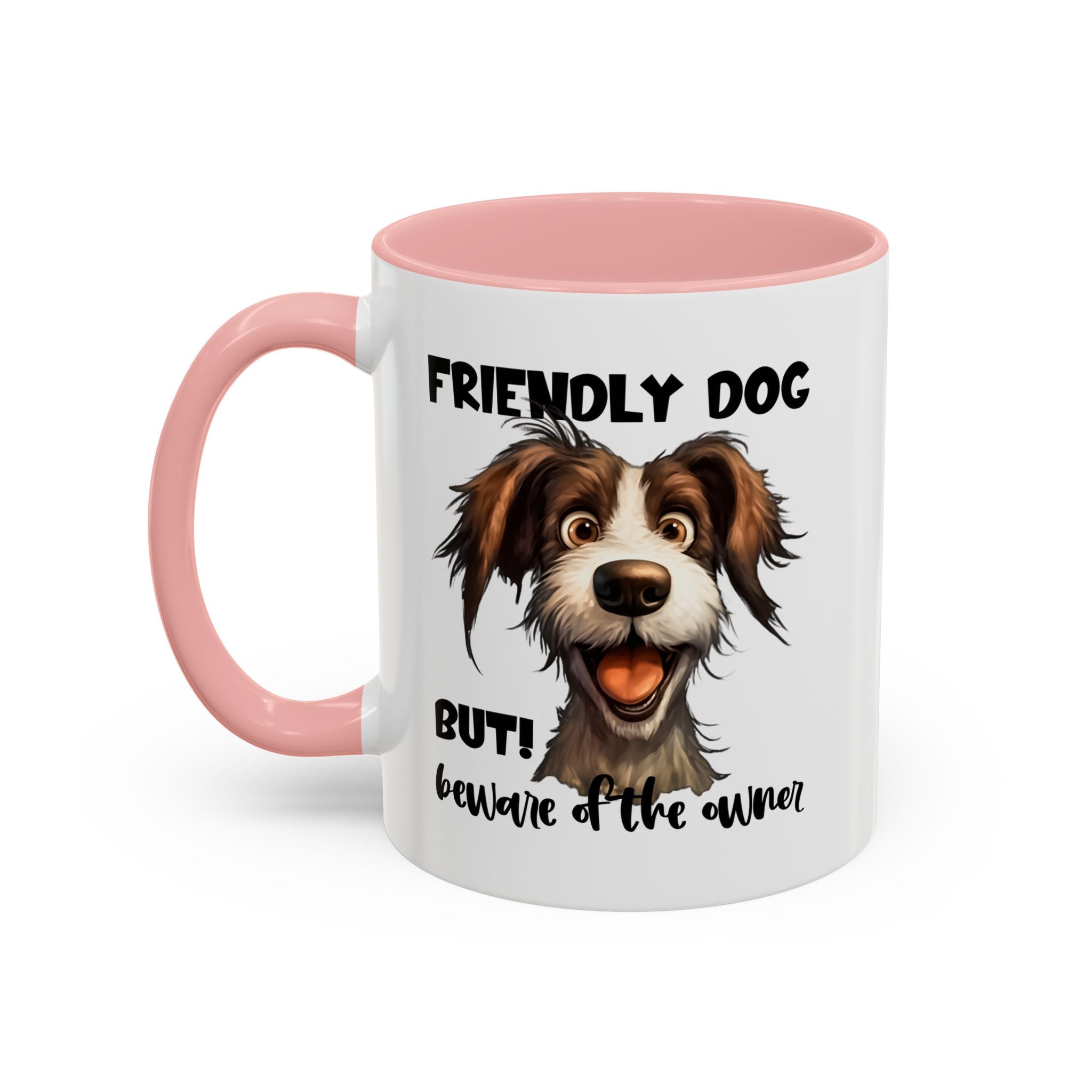 Friendly Dog Owner Mug, Dog Lover Gift, Funny Coffee Cup, Pet Owner Humor, Animal Lover Present, Holiday Gift for Dog Lovers