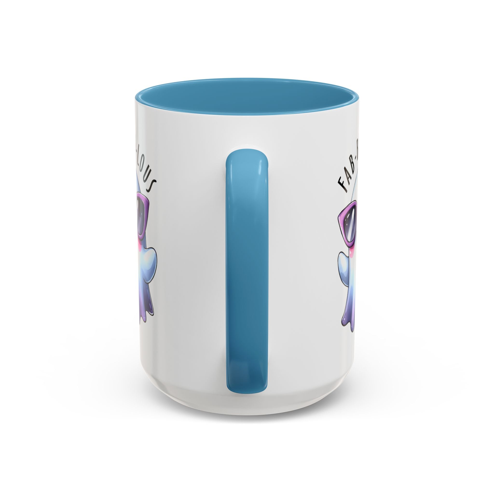 Fab-Boo-Lous Ghost Coffee Mug | Cute Halloween Mug, Fun Gift for Ghost Lovers, Spooky Seasonal Decor, Adorable Tea Cup