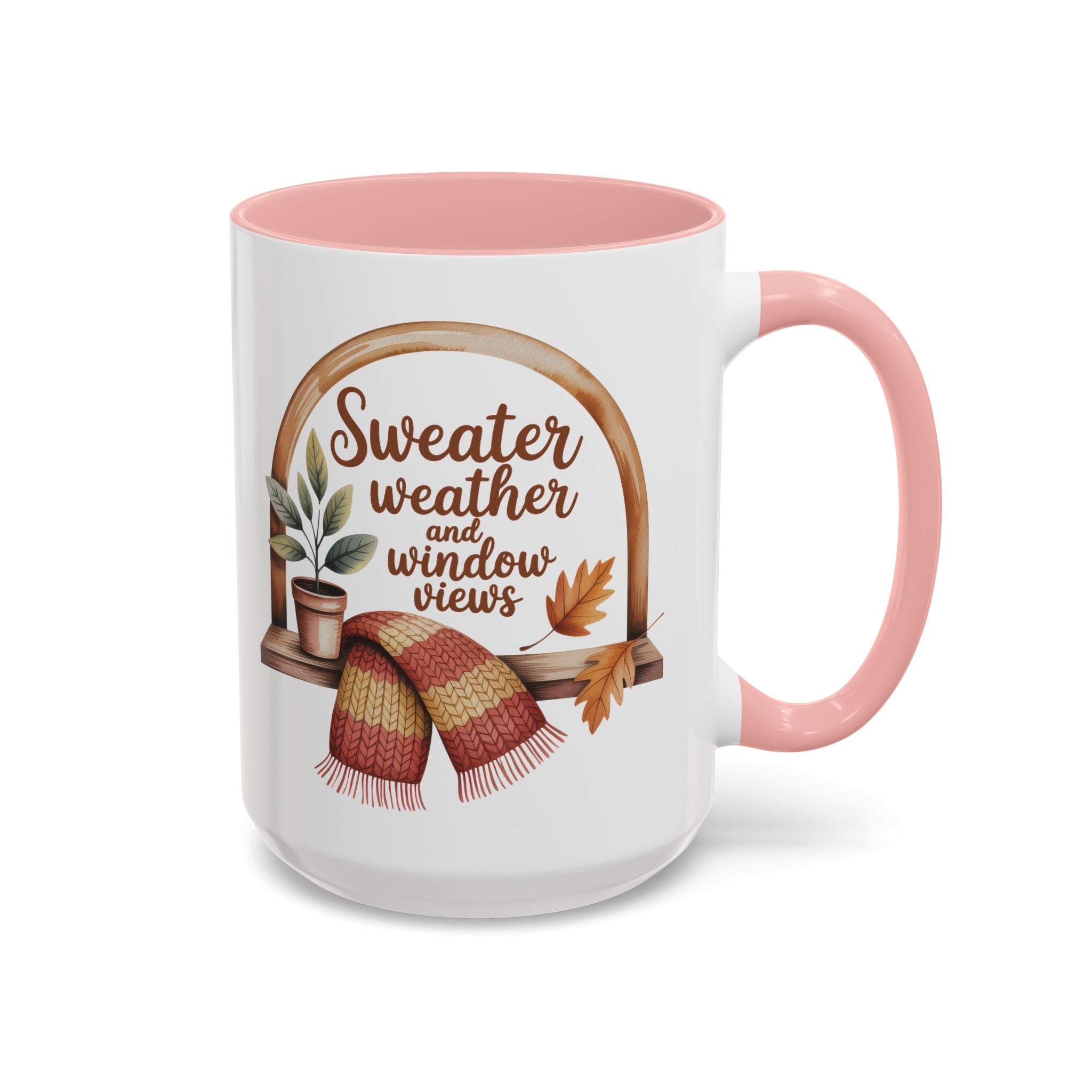 Sweater Weather Coffee Mug - Cozy Autumn Vibes fall season vibe winter gateway