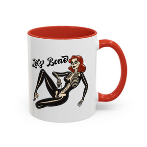 Spooky Skeleton Mug - Let's Bone, Halloween Gift, Gothic Coffee Cup, Unique Home Decor, Fun Drinkware