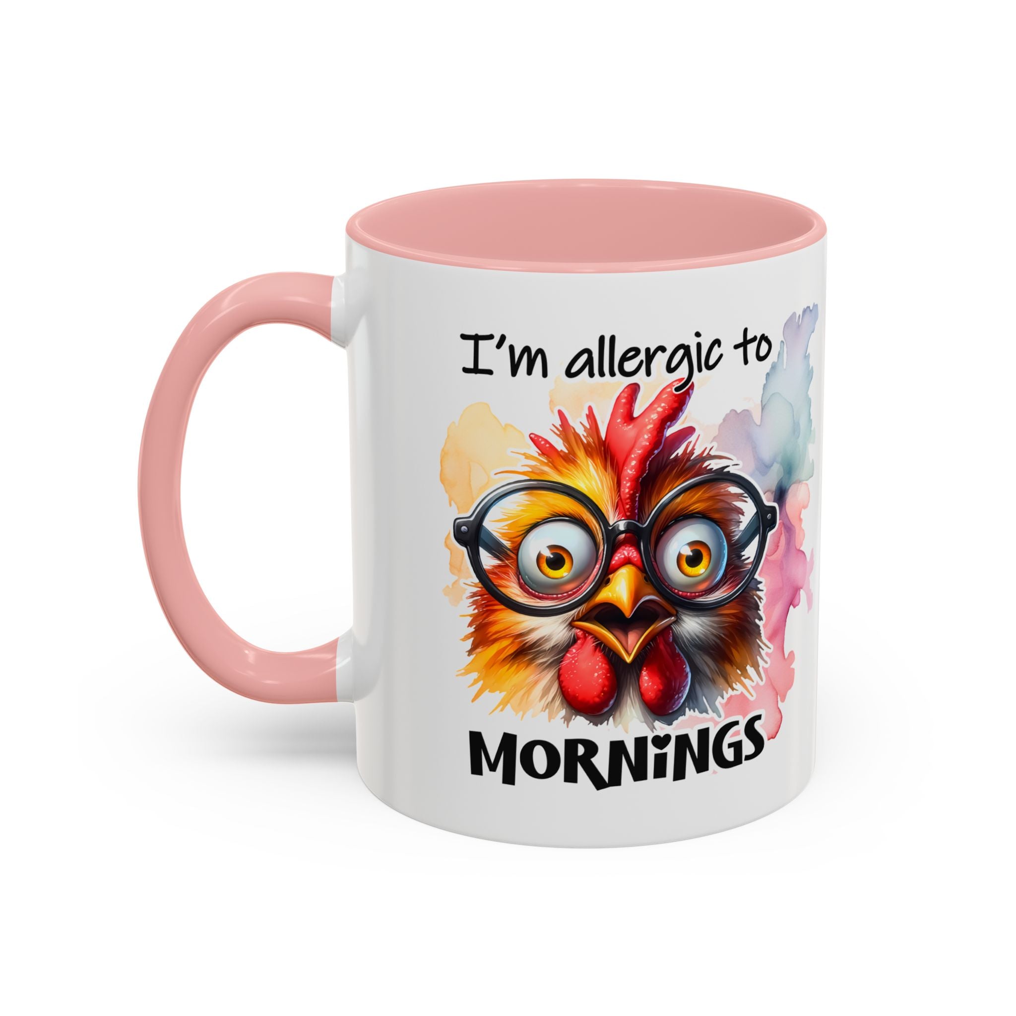 Funny Morning Coffee Mug, Gift for Coffee Lovers, Humorous Mug, Office Mug, Unique Cup for Mornings, Chicken Design