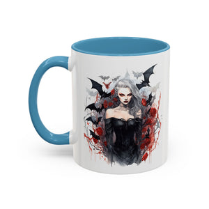 Gothic Coffee Mug, Dark Aesthetic Cup, Halloween Drinkware, Vampire Themed Gift, Horror Mug, Witchy Kitchen Decor