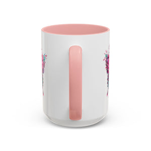 Stronger Than The Storm Accent Coffee Mug - Inspirational Butterfly Design