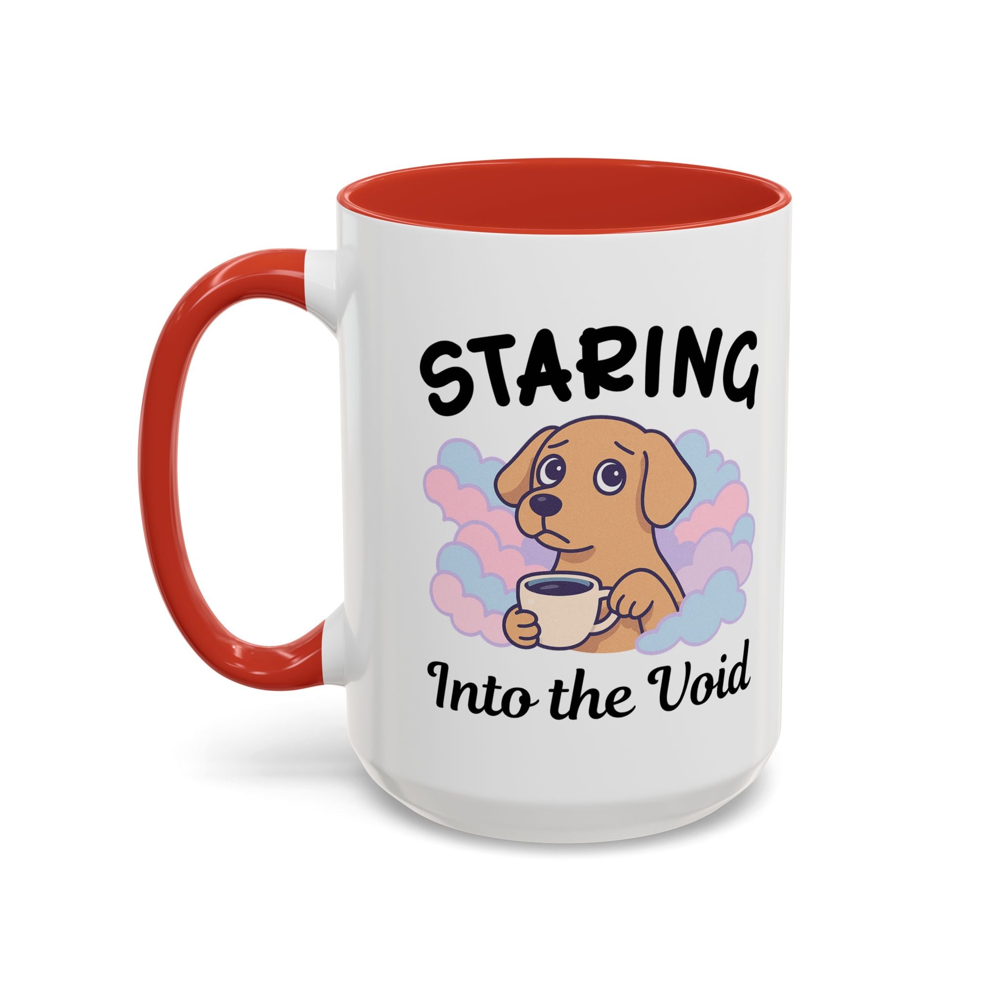 Cute Dog Coffee Mug for Animal Lovers, Staring Into the Void, Fun Gift for Pet Owners, Coffee Lovers, Cute Kitchen Decor