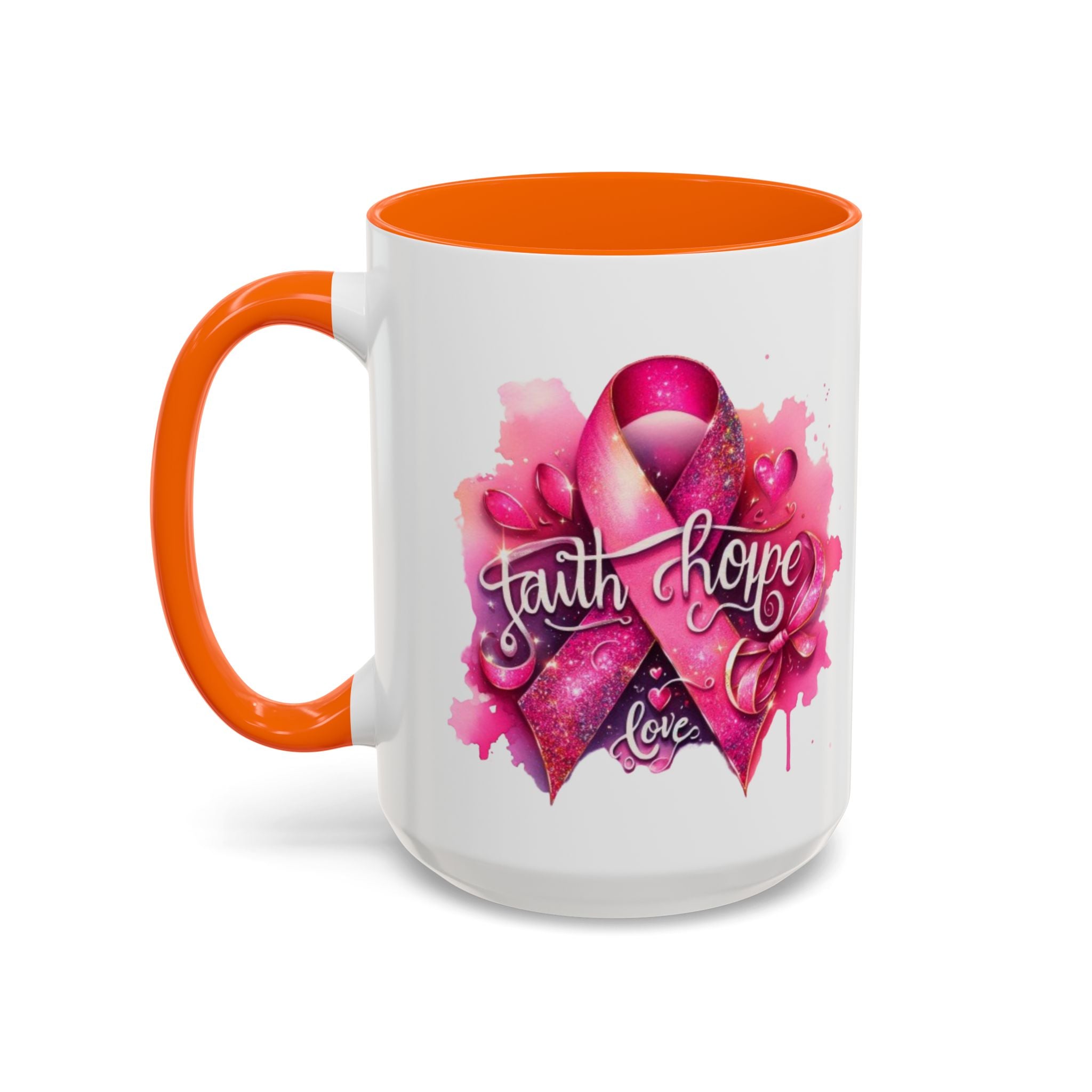Cancer awareness Inspirational Hope & Faith and Love Coffee Mug