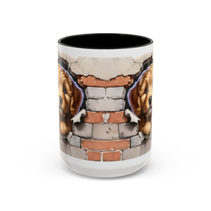 Cute Dog Accent Coffee Mug - Perfect Gift for Pet Lovers, Animal Lovers, Home Decor, Coffee Lovers, Unique Kitchenware