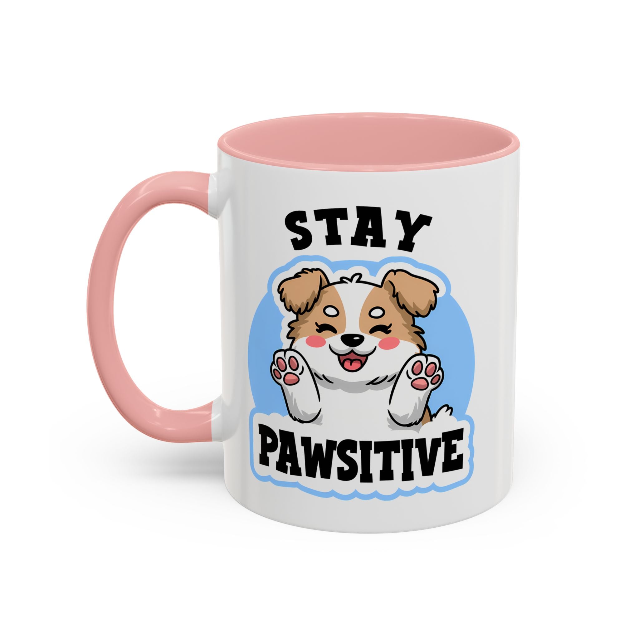 Cute Stay Pawsitive Coffee Mug - Perfect Gift for Dog Lovers mental health