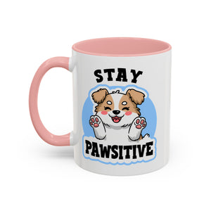 Cute Stay Pawsitive Coffee Mug - Perfect Gift for Dog Lovers mental health