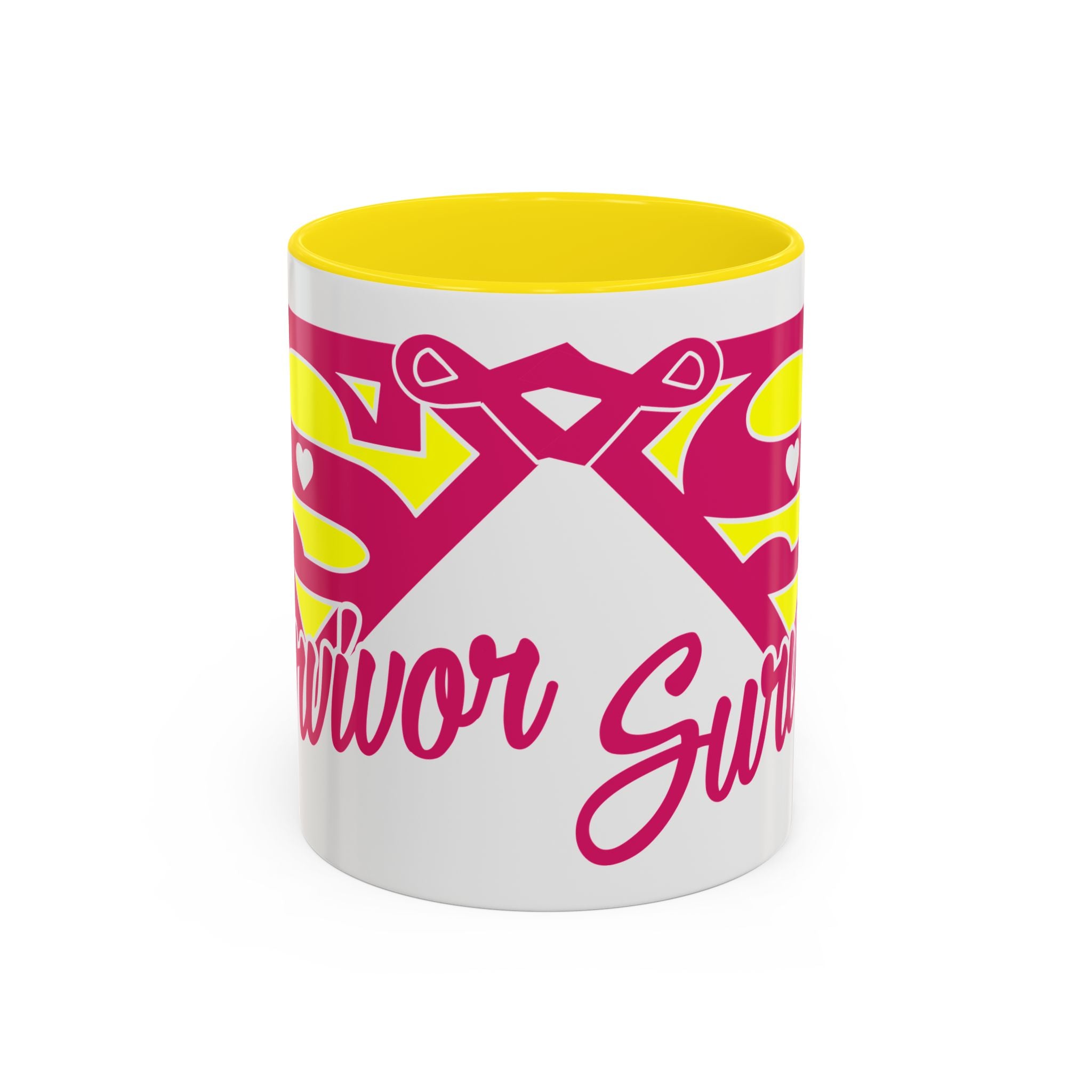 Survivor Mug 11oz & 15oz | Cancer Awareness, Motivational Gift, Empowerment, Superhero Theme, Unique Coffee Cup