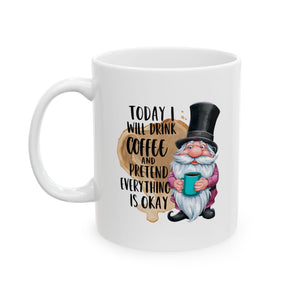 coffee Mug for Coffee Lovers, Fun Gift for Holidays, Unique Tea Cup, Seasonal Decor