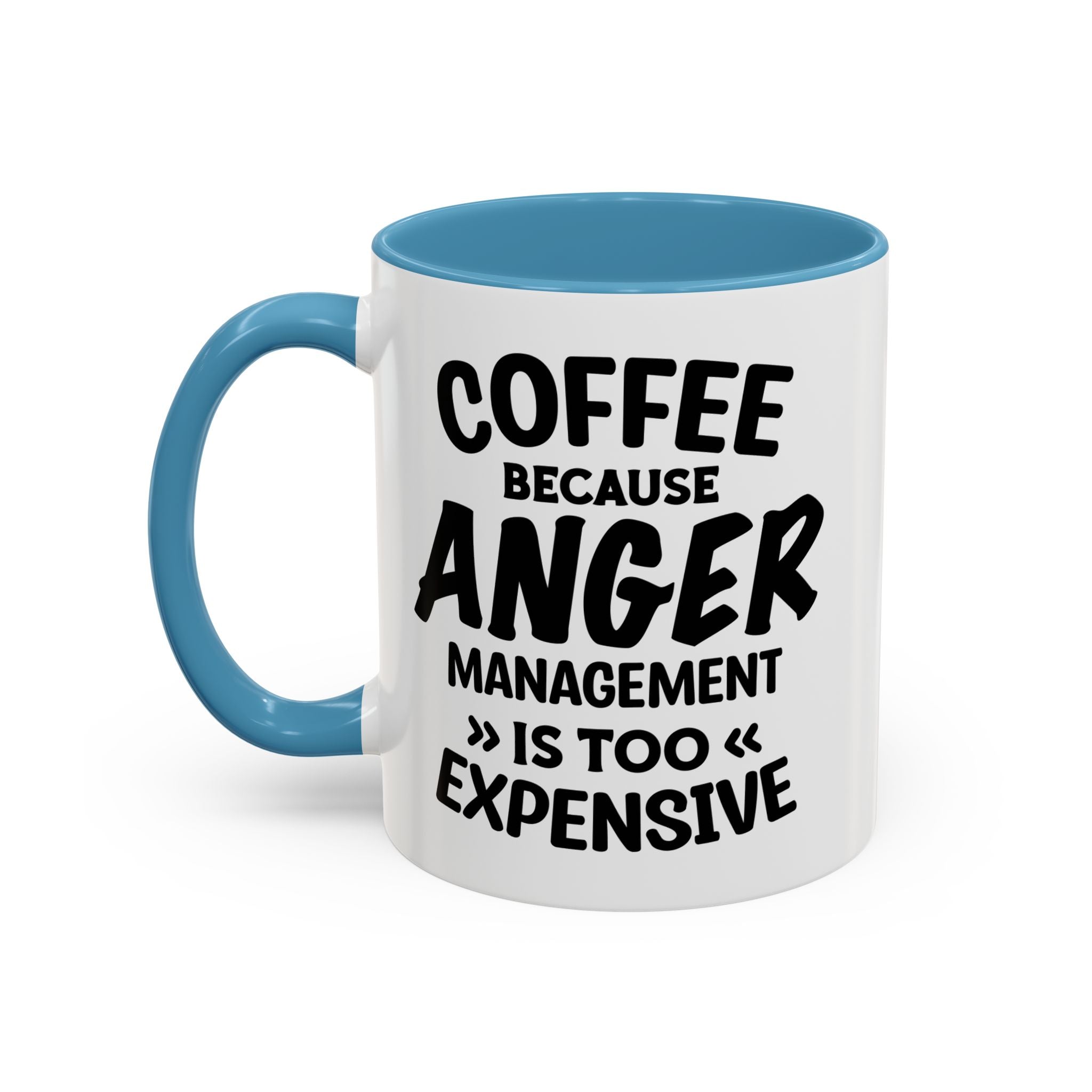 Funny Anger Management Coffee Mug, Gift for Coffee Lovers, Stress Relief, Black Accent, Humorous Cup for Friends, Office Humor, Funny Gifts