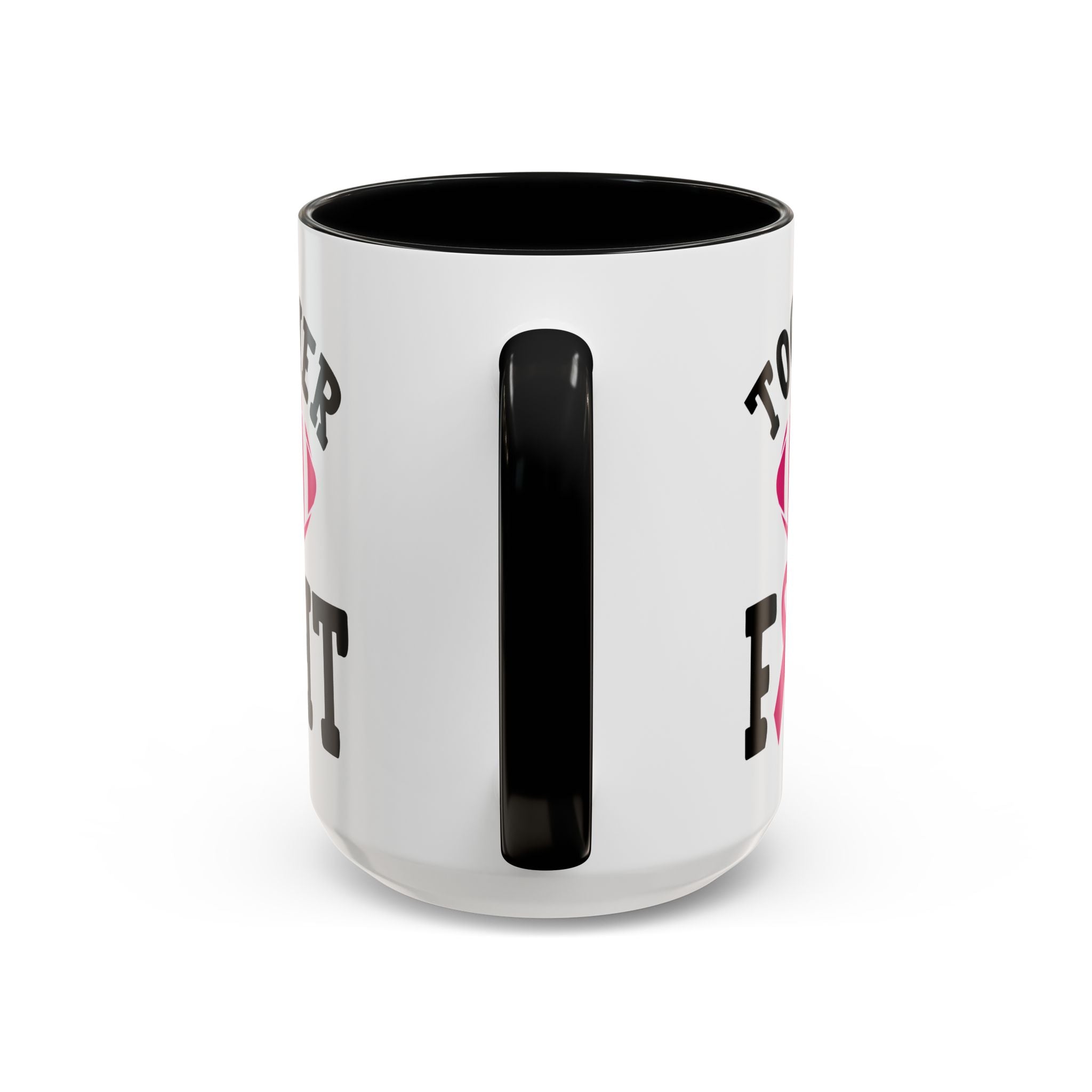 Together We Fight Pink Ribbon Coffee Mug, Support Breast Cancer Awareness, Gift for Survivors, Football Lovers, Empowerment