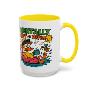 Fun Summer Coffee Mug, Quirky Gift for Beach Lovers, Office Humor Mug, Relaxation, Vacation, Cute Animal Design
