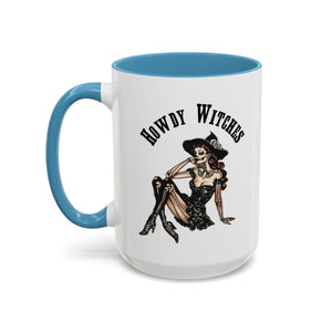 Howdy Witches Coffee Mug - Spooky Halloween Mug, Gift for Witches, Witchy Decor, Gothic Coffee Cup, Skeleton Design