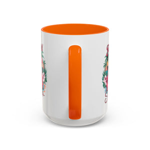 Feral Girl Summer Coffee Mug - Accent Design for Animal Lovers