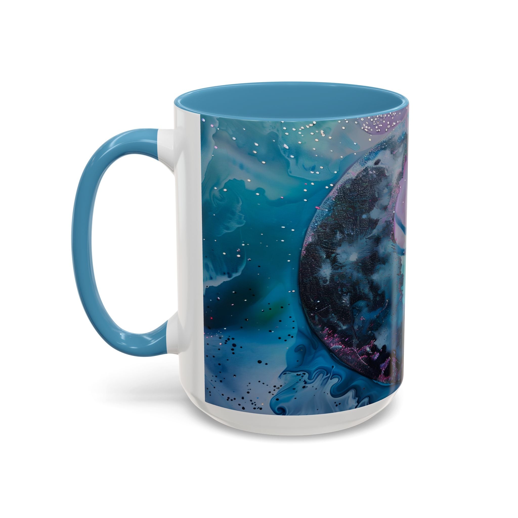 Enchanted Fairy Accent Coffee Mug — Magical Night Sky Illustration (11/15oz) fantasy