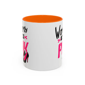 Breast Cancer Awareness Coffee Mug, Inspirational Gift, Warrior Mug, Pink Ribbon Awareness, Supportive Beverage Cup