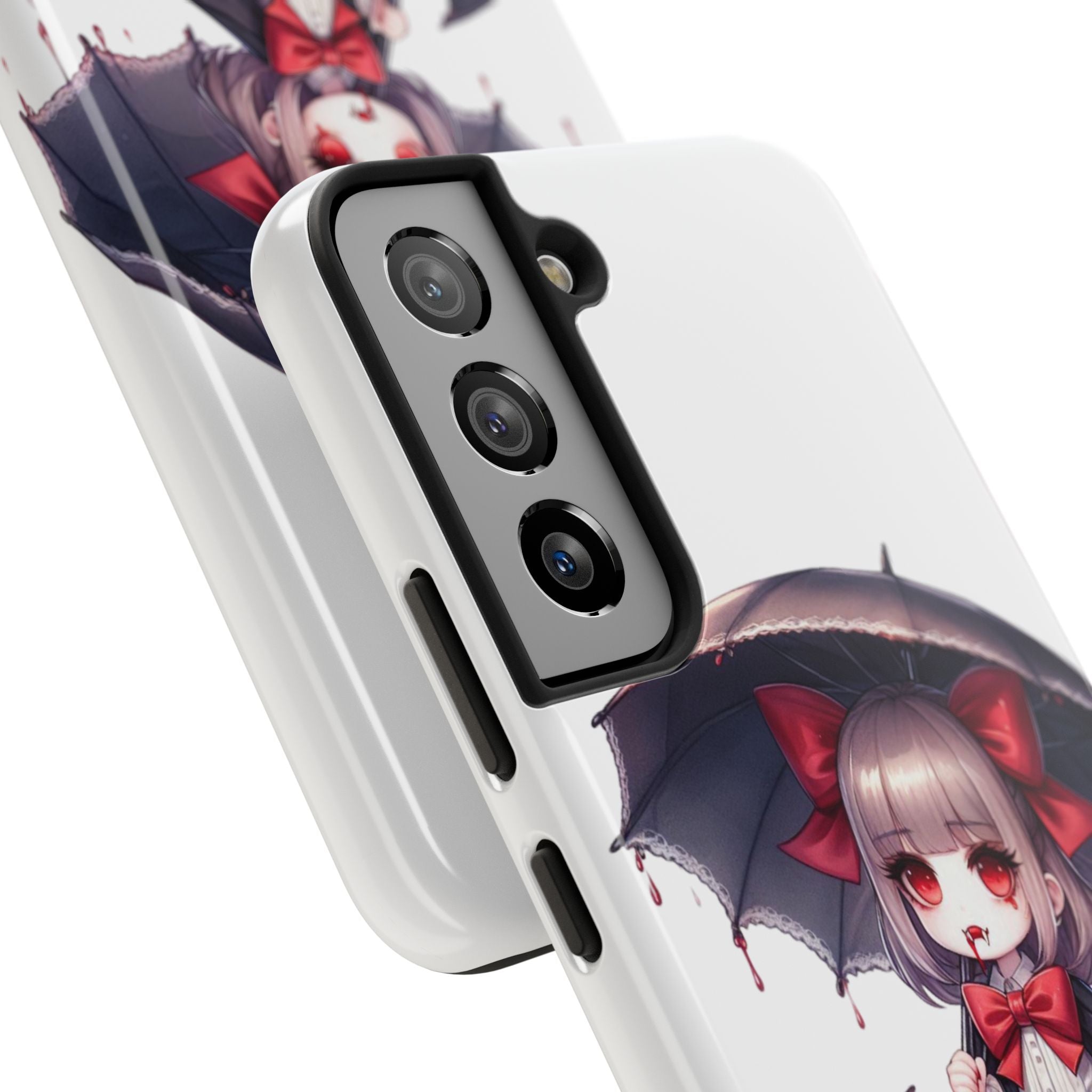 vampire girl horror art Tough Phone Cases