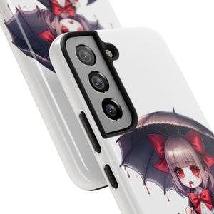 vampire girl horror art Tough Phone Cases