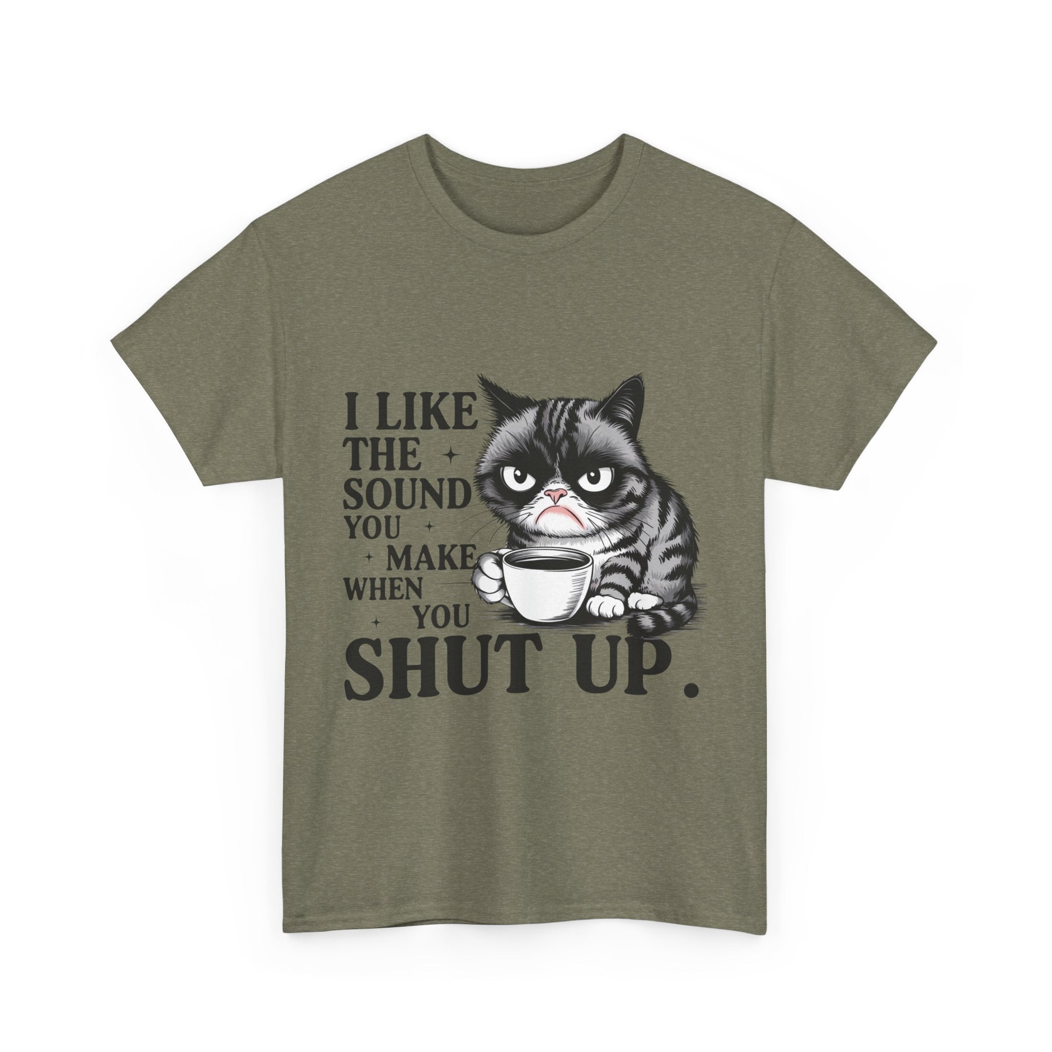 Funny Cat Quote Unisex Heavy Cotton Tee, Humor Shirt, Gift for Cat Lovers, Funny T-Shirt, Perfect for Birthdays, Everyday Wear