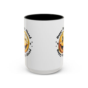 Happy Days Ahead Coffee Mug - Smiley Face Design - 11oz & 15oz