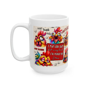 Funny Rooster Mug, attitude sarcasm Coffee Cup for Animal Lovers, Gift for Birthdays, Holidays, & Coffee Enthusiasts