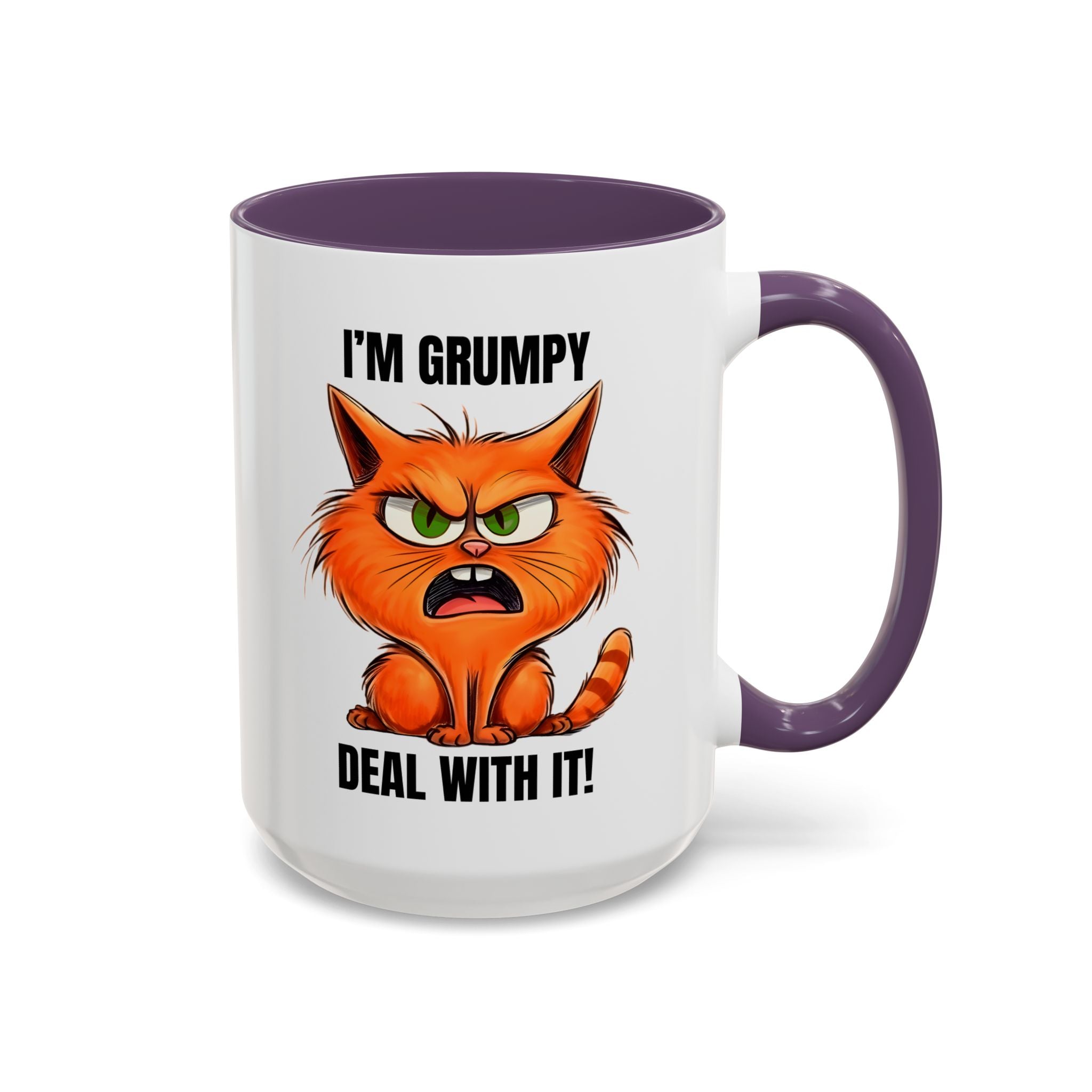 Grumpy Cat Coffee Mug, Funny Cat Mug, Gift for Cat Lovers, Office Coffee Cup, Humor Mug, 11oz 15oz