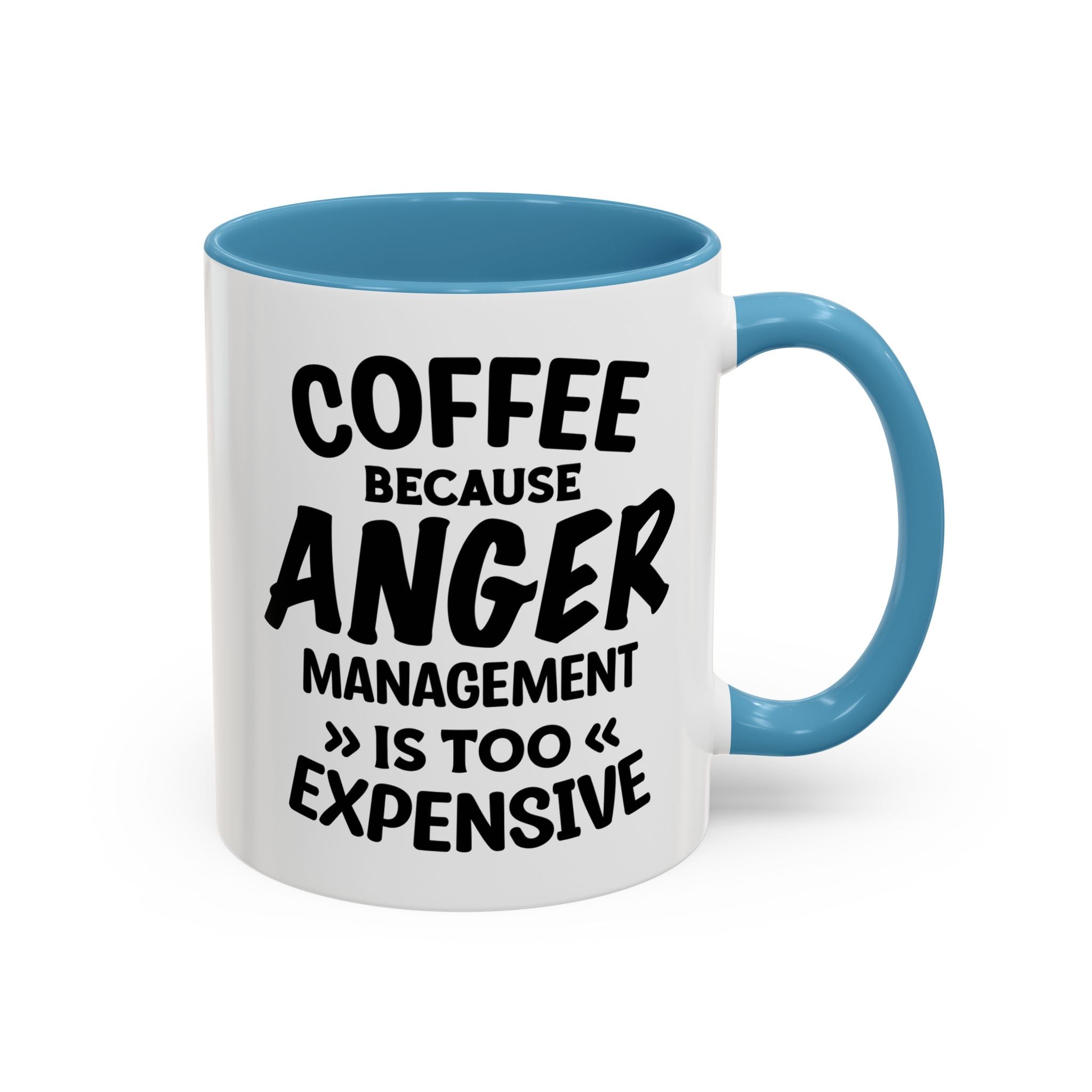 Funny Anger Management Coffee Mug, Gift for Coffee Lovers, Stress Relief, Black Accent, Humorous Cup for Friends, Office Humor, Funny Gifts