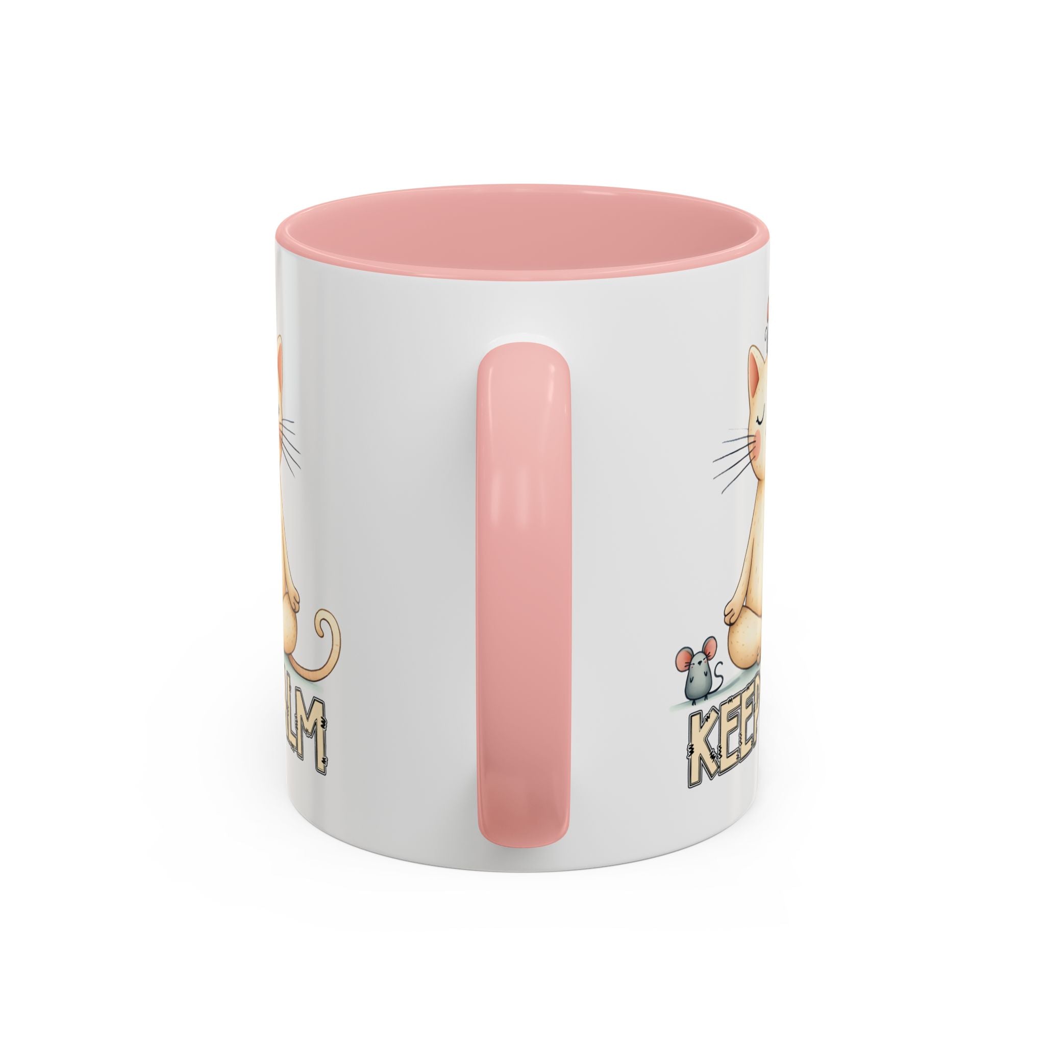 Serene Cat Coffee Mug, Funny Pet Lover's Gift, Cute Keepsake for Relaxation, Relaxing Drinkware, Quirky Home Decor