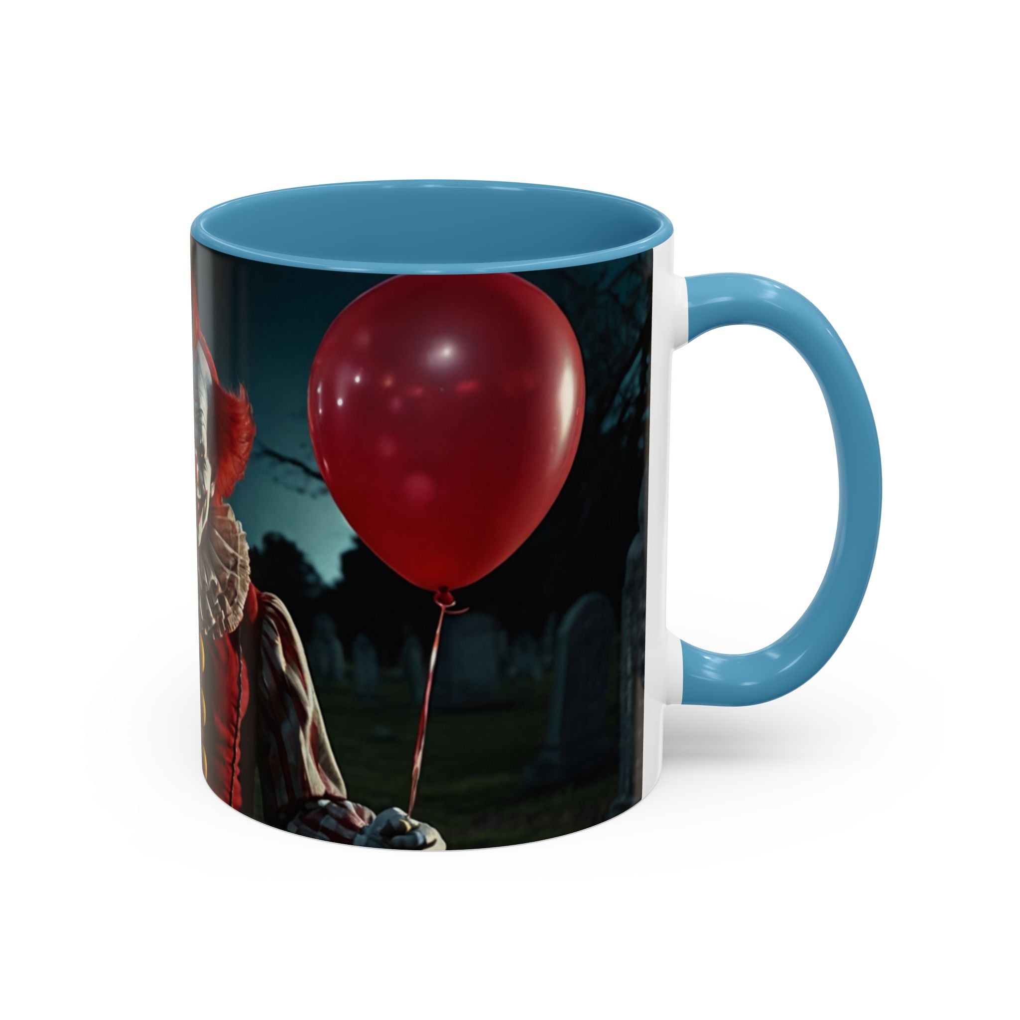 Creepy Clown Coffee Mug - Perfect for Halloween or Horror Fans art