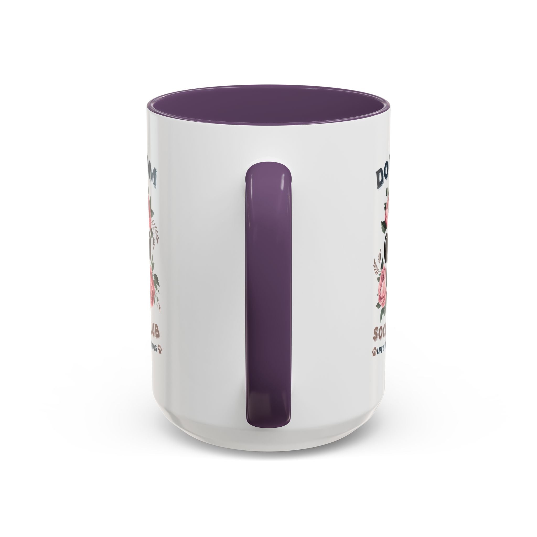 Dog Mom Coffee Mug - Life is Better with a Dog, Pet Lover Gift, Floral Paw Print Mug, Dog Mom Gift, Personalized Dog Mom Mug