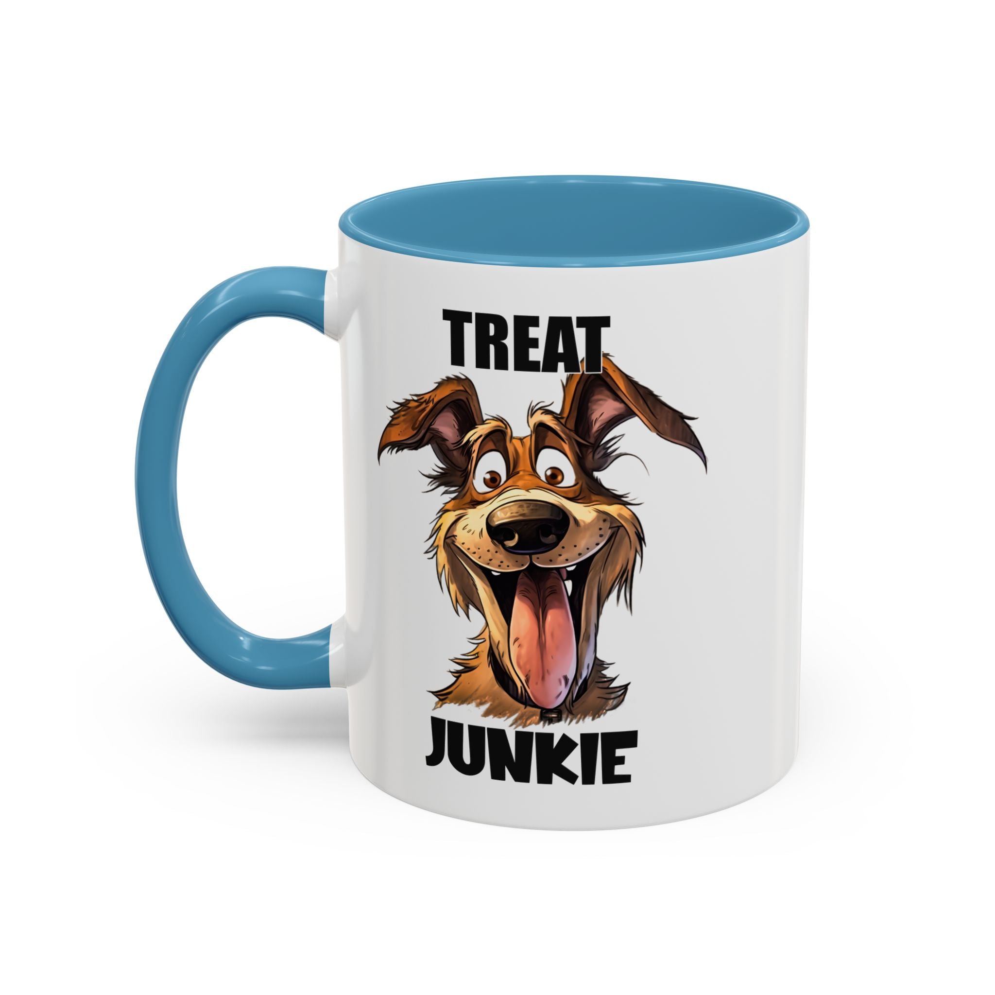 Funny Dog Lover Coffee Mug - Treat Junkie, Pet Gift, Animal Lover Cup, Dog Mom, Unique Mug for Dog Owners
