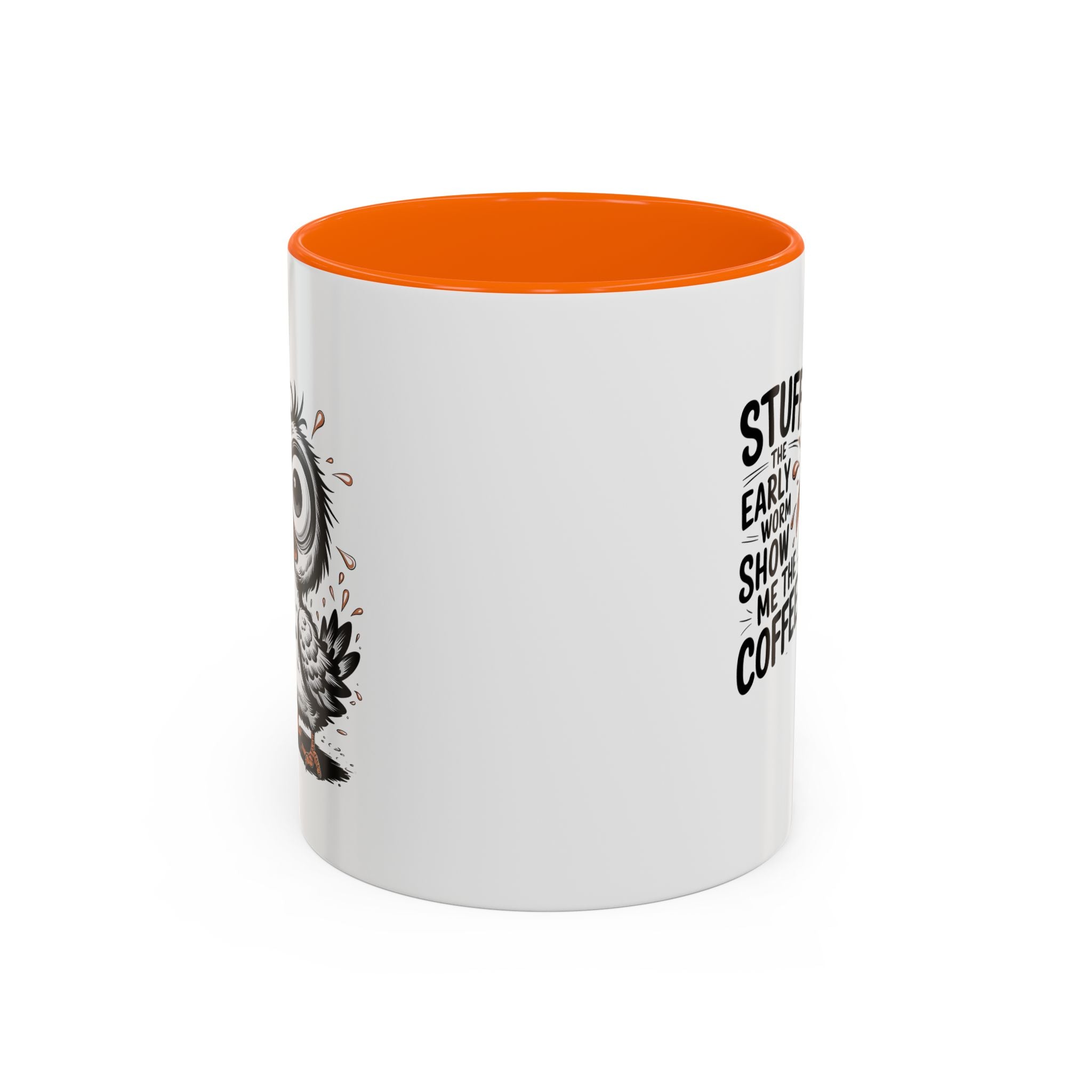 Quirky Coffee Mug with Owl Design | Gift for Coffee Lovers, Unique Office Mug, Fun Morning Coffee Cup, Bird-Themed Mug, Early Bird Gift