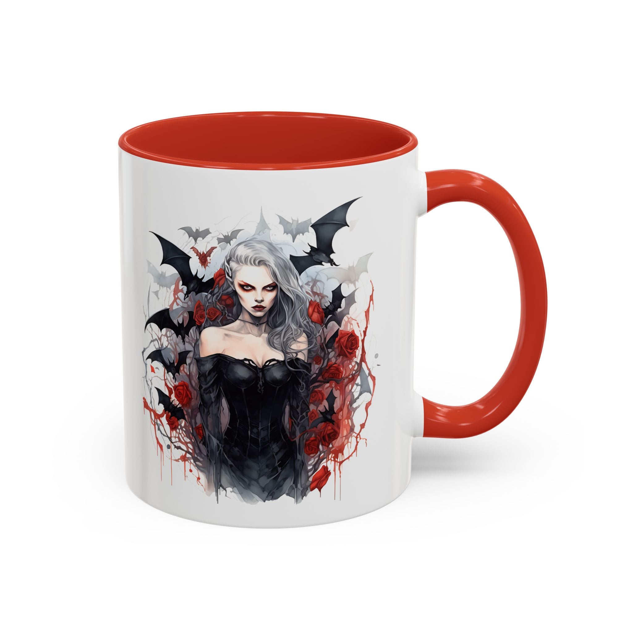 Gothic Coffee Mug, Dark Aesthetic Cup, Halloween Drinkware, Vampire Themed Gift, Horror Mug, Witchy Kitchen Decor