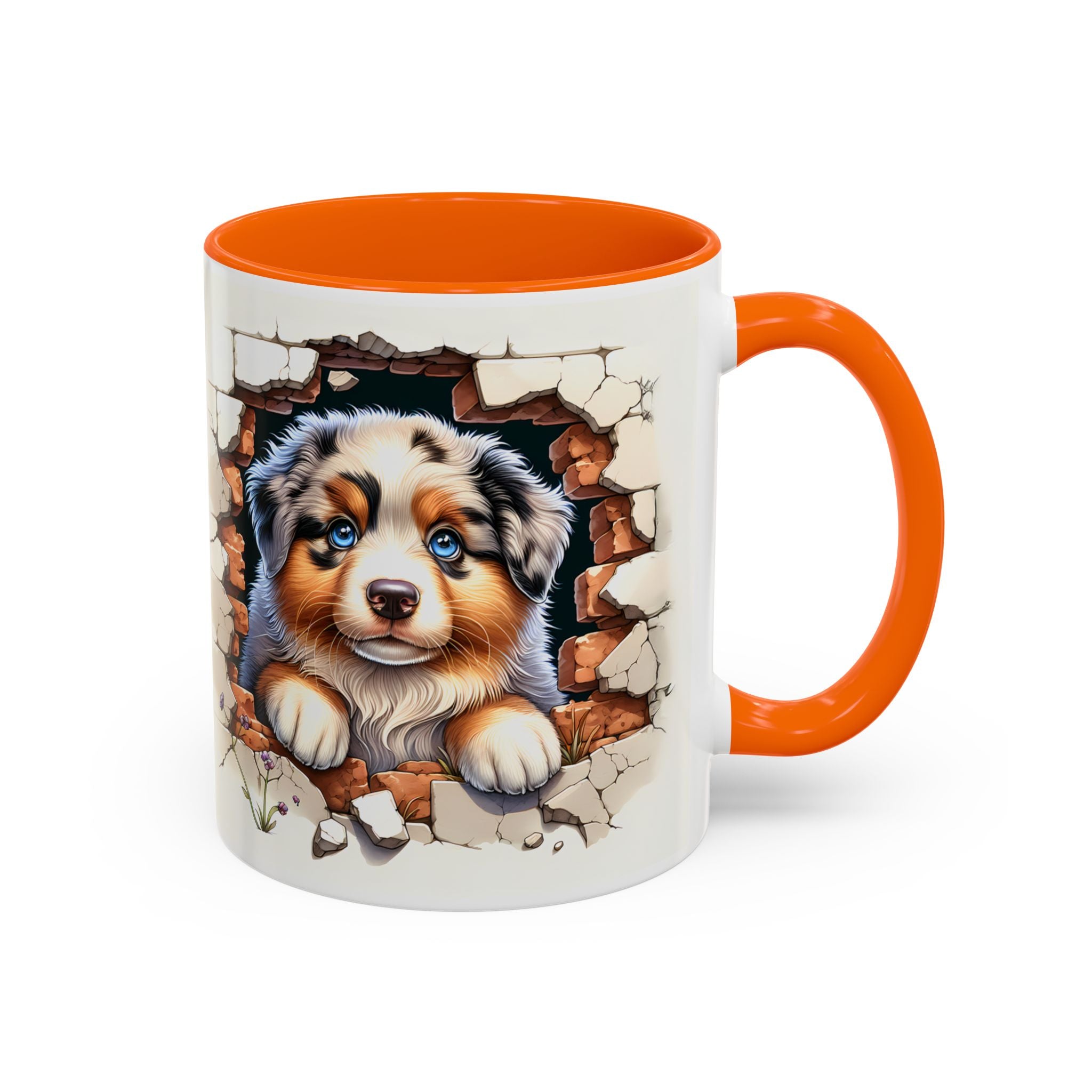 Cute Puppy Accent Coffee Mug - Perfect Gift for Dog Lovers, Unique Pet Lover Mug, Mother’s Day, Birthday, Home Decor