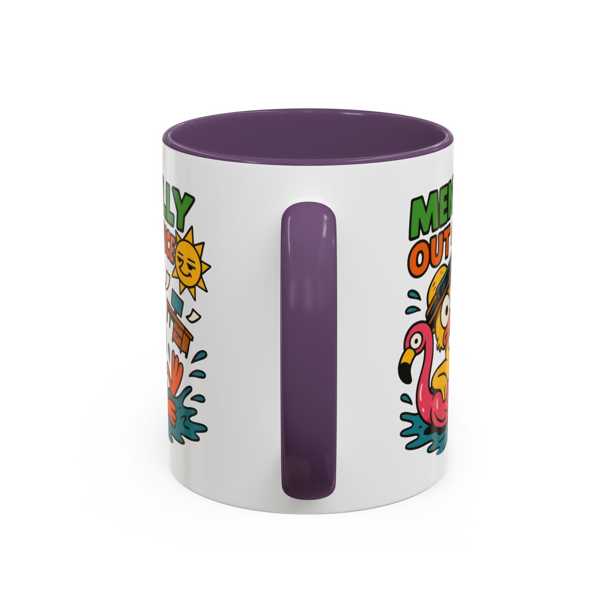 Fun Summer Coffee Mug, Quirky Gift for Beach Lovers, Office Humor Mug, Relaxation, Vacation, Cute Animal Design