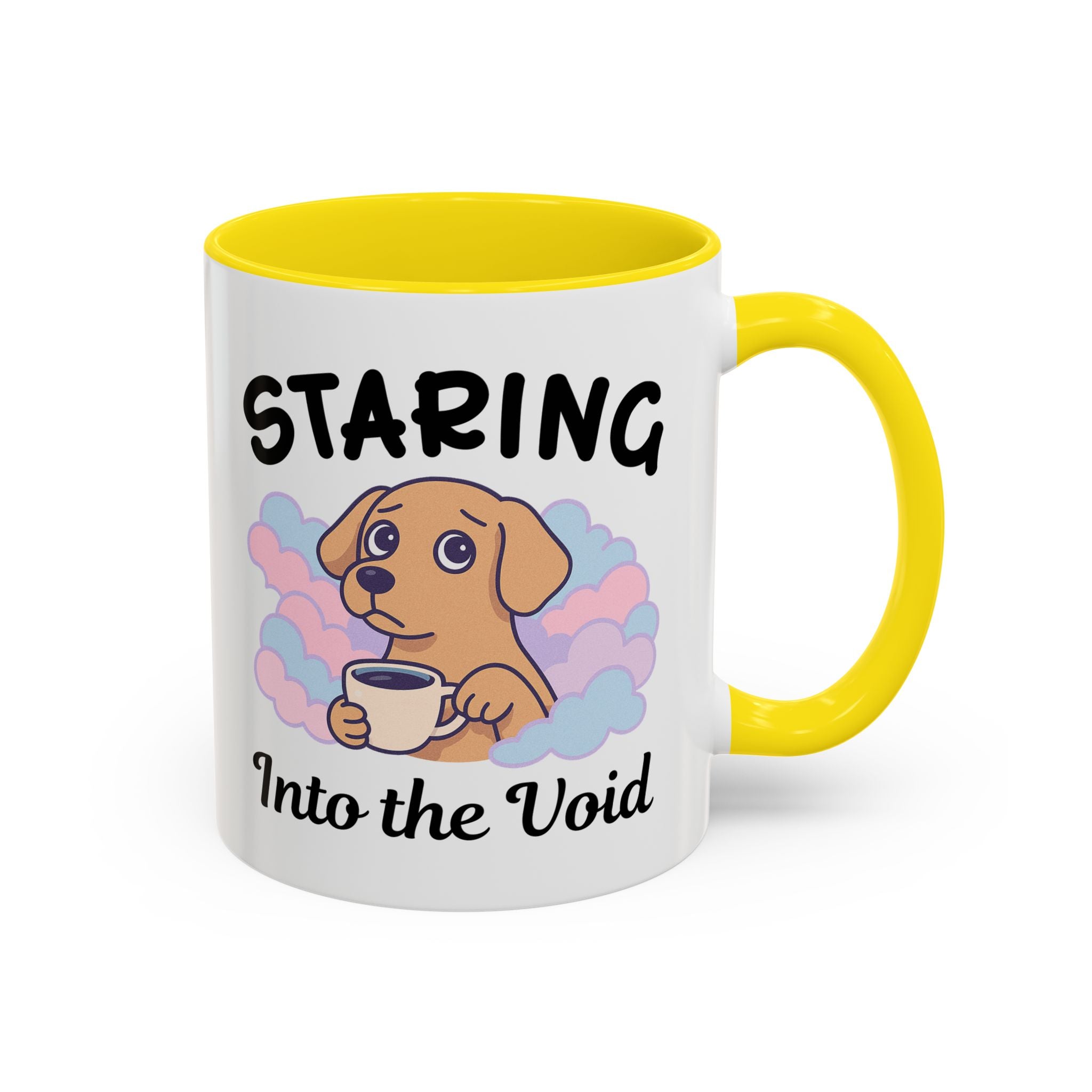 Cute Dog Coffee Mug for Animal Lovers, Staring Into the Void, Fun Gift for Pet Owners, Coffee Lovers, Cute Kitchen Decor